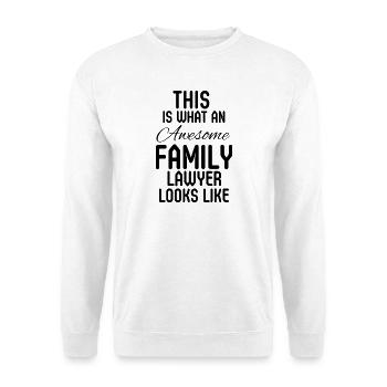 Familienrechtsanwalt Law School Schenkung - Unisex Pullover - Weiß - Vorne