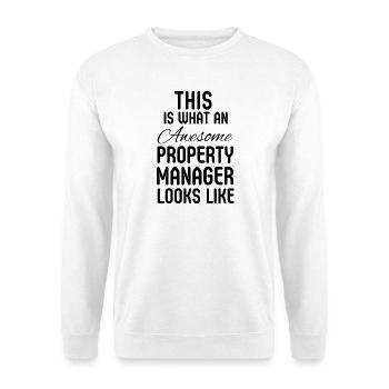 Immobilienverwalter-Wertsteigerungsgeschenk - Unisex Pullover - Weiß - Vorne