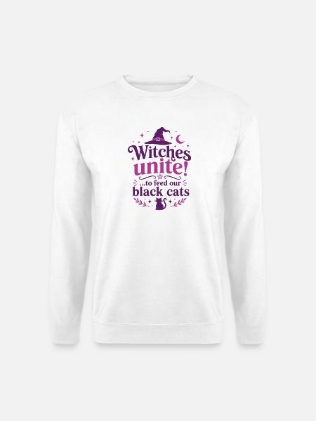 Witches United - Cats - Unisex Pullover - Weiß