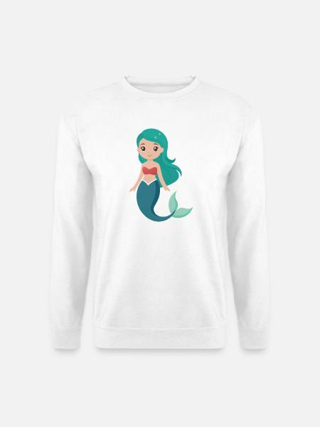 Mädchen-Meerjungfrau - Unisex Pullover - Weiß