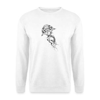 Eine kunstvoll verzierte Qualle - Unisex Pullover - Weiß - Vorne