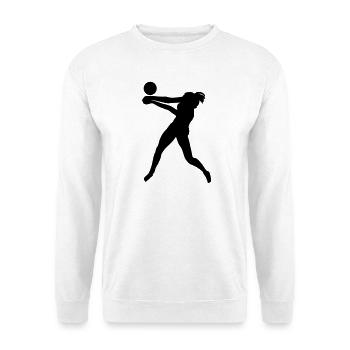 Beachvolleyball - Unisex Pullover - Weiß - Vorne
