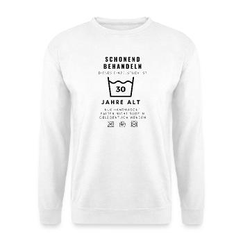 30. Geburtstag Lustiger Spruch Geschenk Jahr 1996 - Unisex Pullover - Weiß - Vorne
