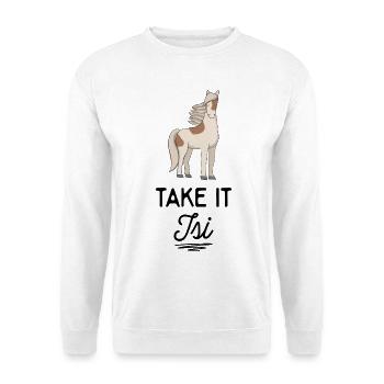 Icelandic horse - Unisex Sweatshirt - white - Front