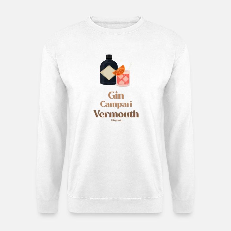Gin - Camparai - Wermut - Unisex Pullover - Weiß