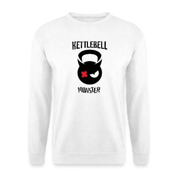monstre kettlebell 002 - Sweat-shirt Unisexe - blanc - Devant