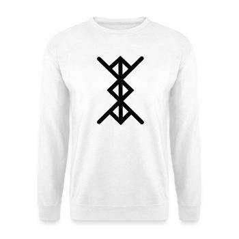Love woman for woman in viking runes - Unisex Sweatshirt - white - Front