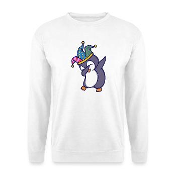 Lustig Vogel Süß Pinguin Zoo Tier - Unisex Pullover - Weiß - Vorne