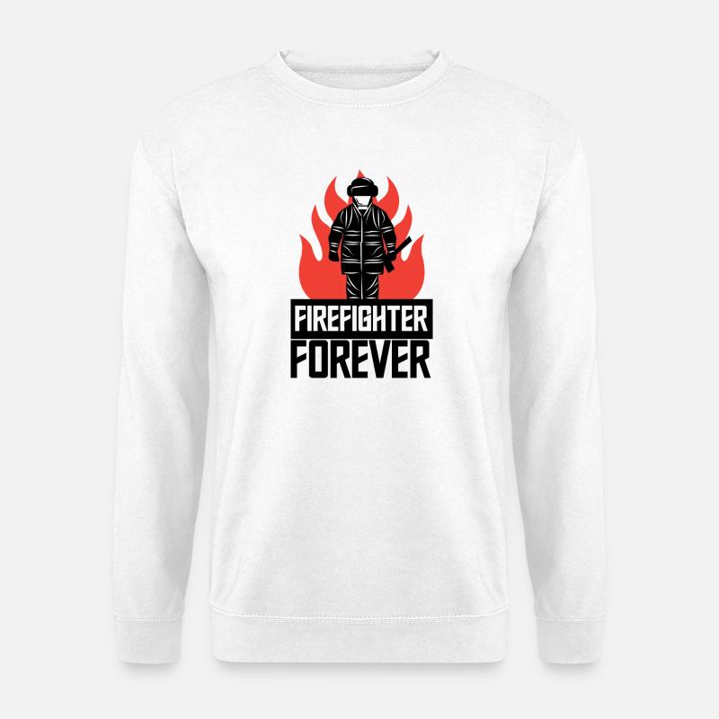 Feuerwehrmann Berufsfeuerwehr Statement Feuerwehr - Unisex Pullover - Weiß