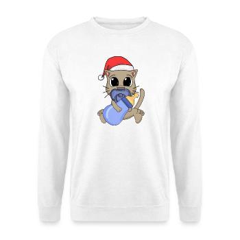 Cat Baby Christmas - Unisex Sweatshirt - white - Front