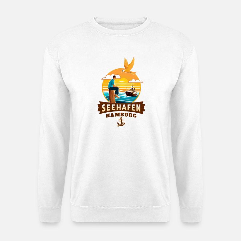 Hamburg Seehafen - Unisex Pullover - Weiß