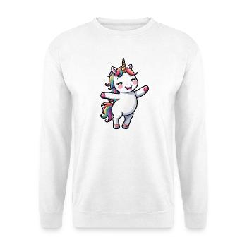 Kids Cute Cartoon Unicorn - Unisex Sweatshirt - white - Front