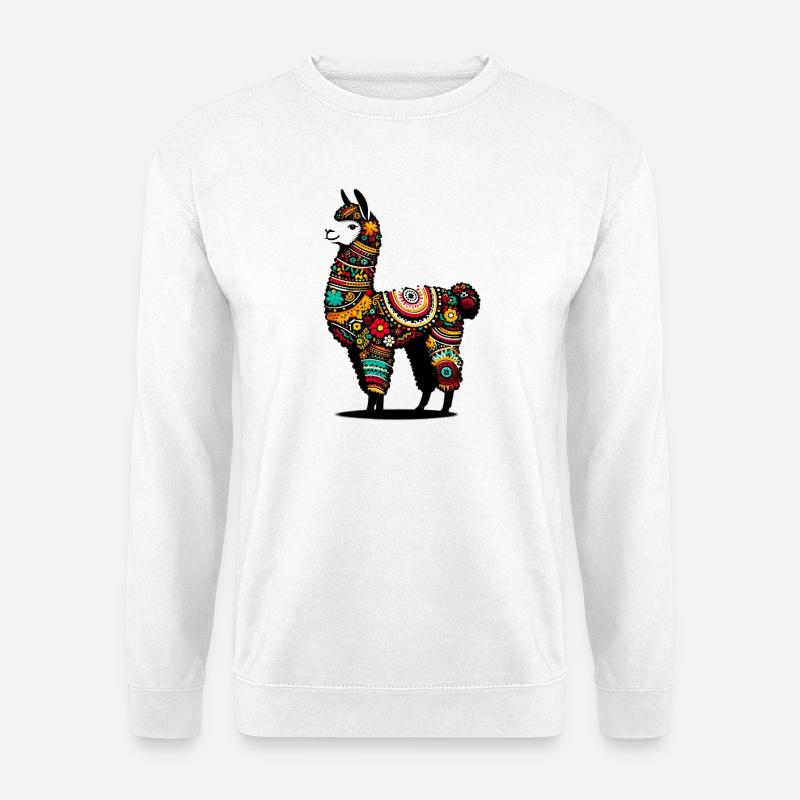 Alpaka - Unisex Pullover - Weiß