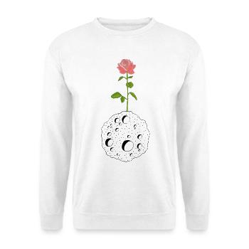 La fleur et la planète noire - Sweat-shirt Unisexe - blanc - Devant