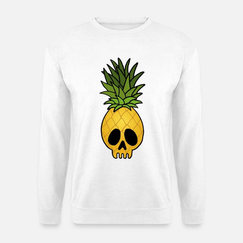 Pineapple Skull - Unisex Sweatshirt - white