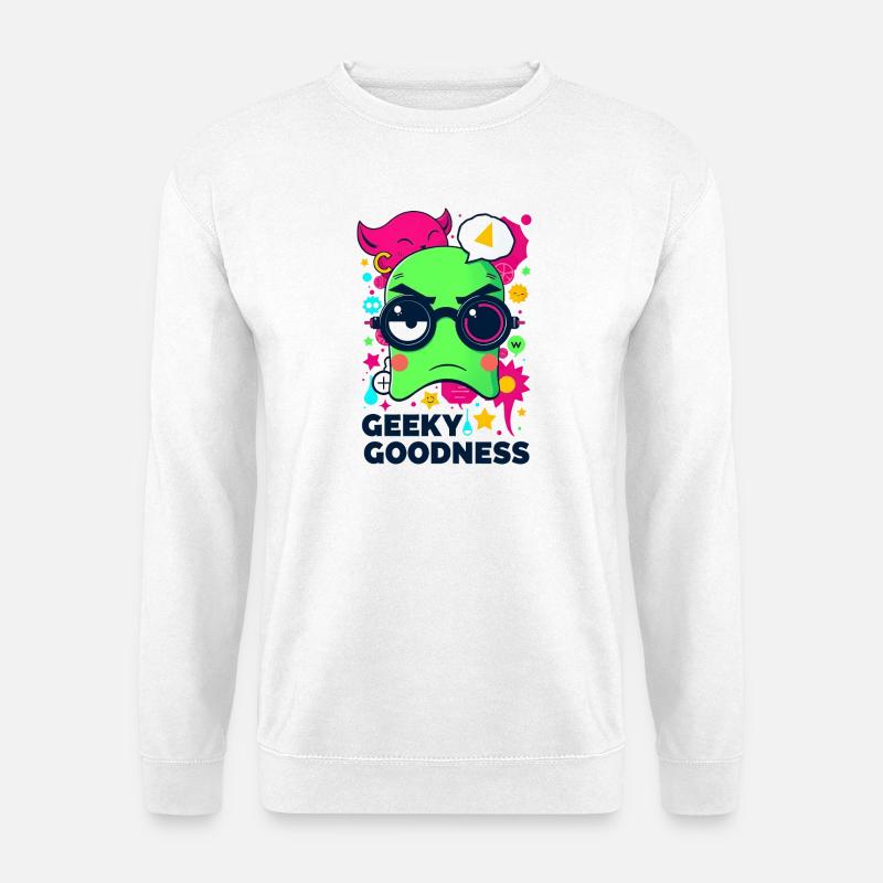 Geekige Güte - Unisex Pullover - Weiß