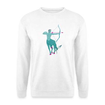 Zodiac sign Sagittarius - Unisex Sweatshirt - white - Front