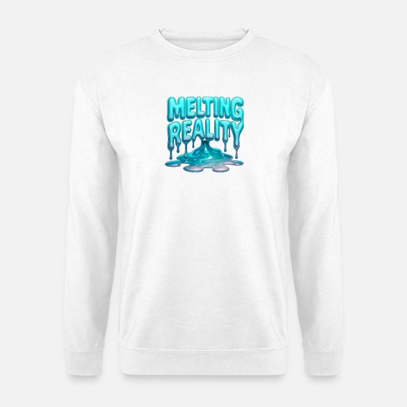 Melting Reality - Unisex Pullover - Weiß