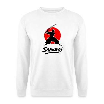 Samouraï - Sweat-shirt Unisexe - blanc - Devant