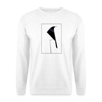 Abstract Ibis silhouette - Unisex Sweatshirt - white - Front