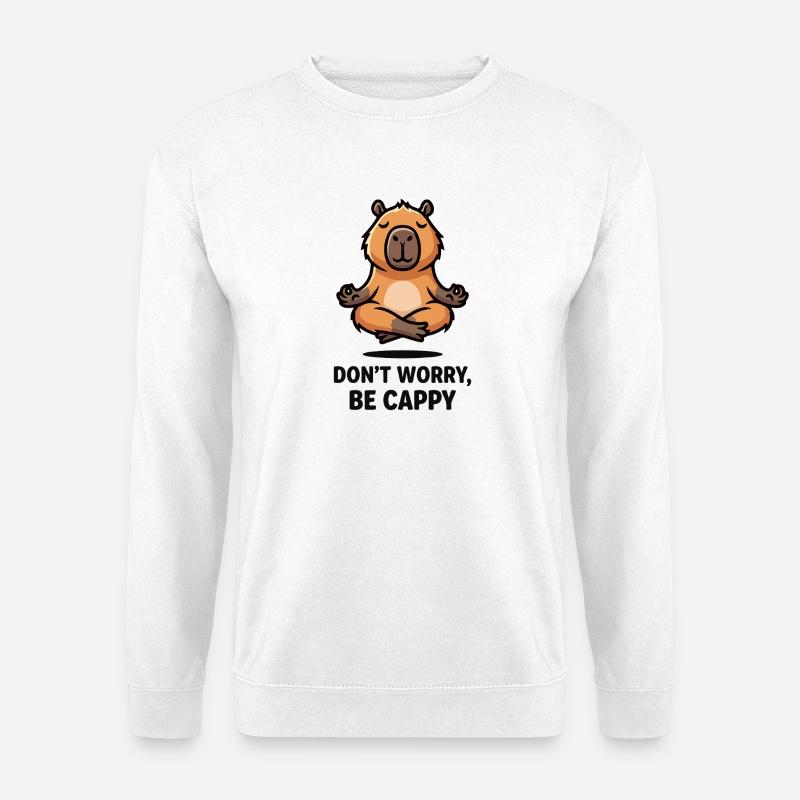 Chill Capybara - Unisex Pullover - Weiß