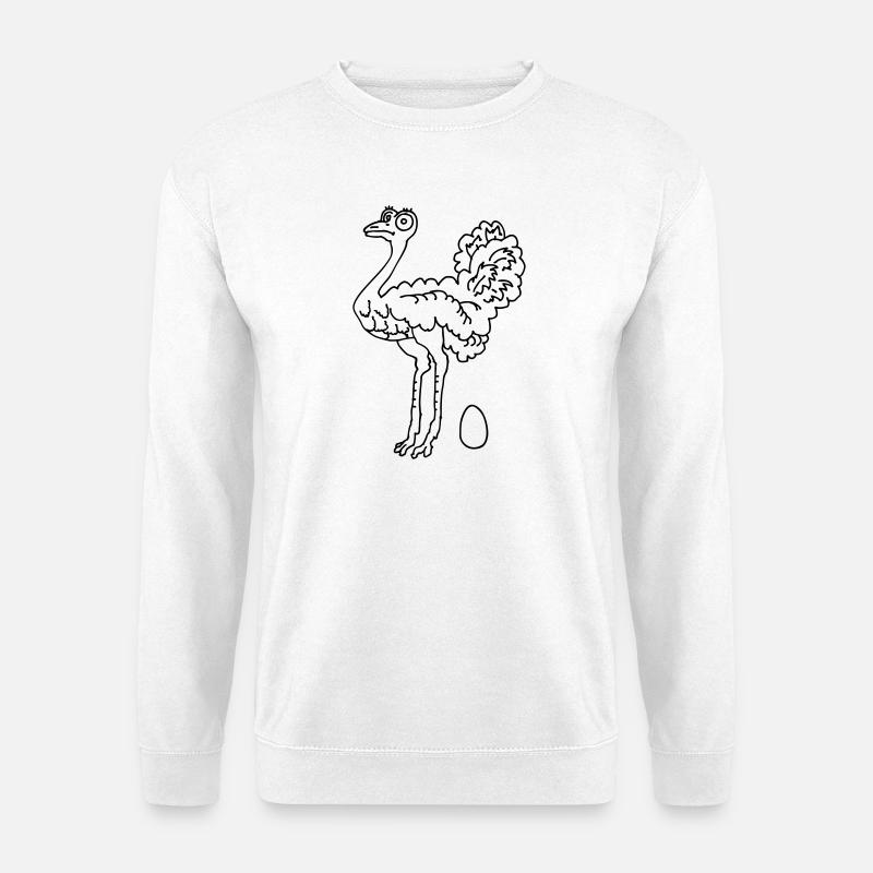 Strauß - Unisex Pullover - Weiß