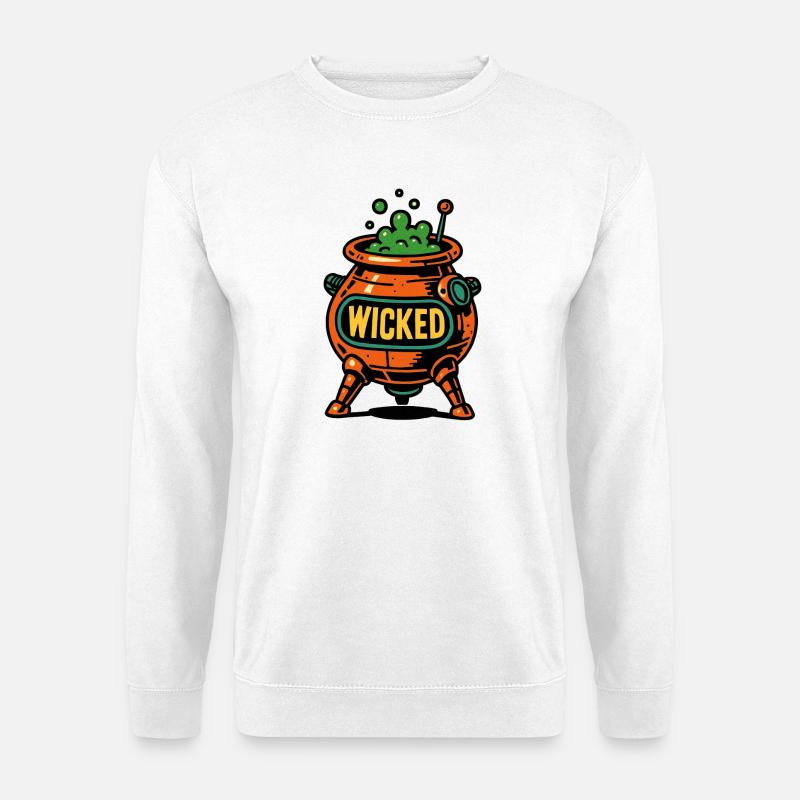 Halloween Hexentopf - Unisex Pullover - Weiß