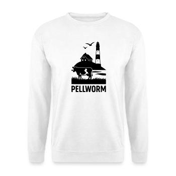 Insel Pellworm - Unisex Pullover - Weiß - Vorne