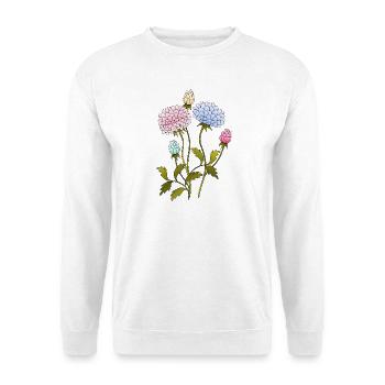 Fleur - Sweat-shirt Unisexe - blanc - Devant