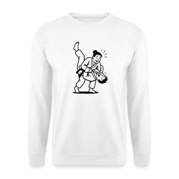 judoka wurf - Unisex Pullover - Weiß - Vorne