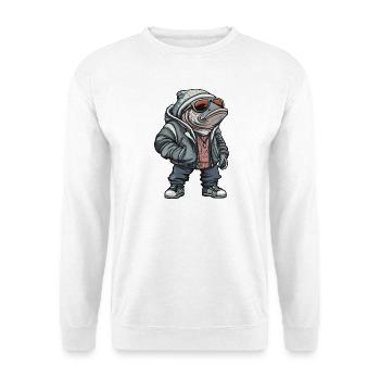 Piranha Fish Cool Winter - Unisex Sweatshirt - white - Front