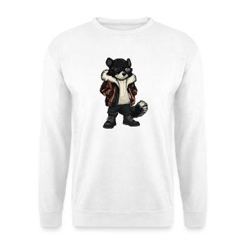 Stinktier Cool Winter - Unisex Pullover - Weiß - Vorne