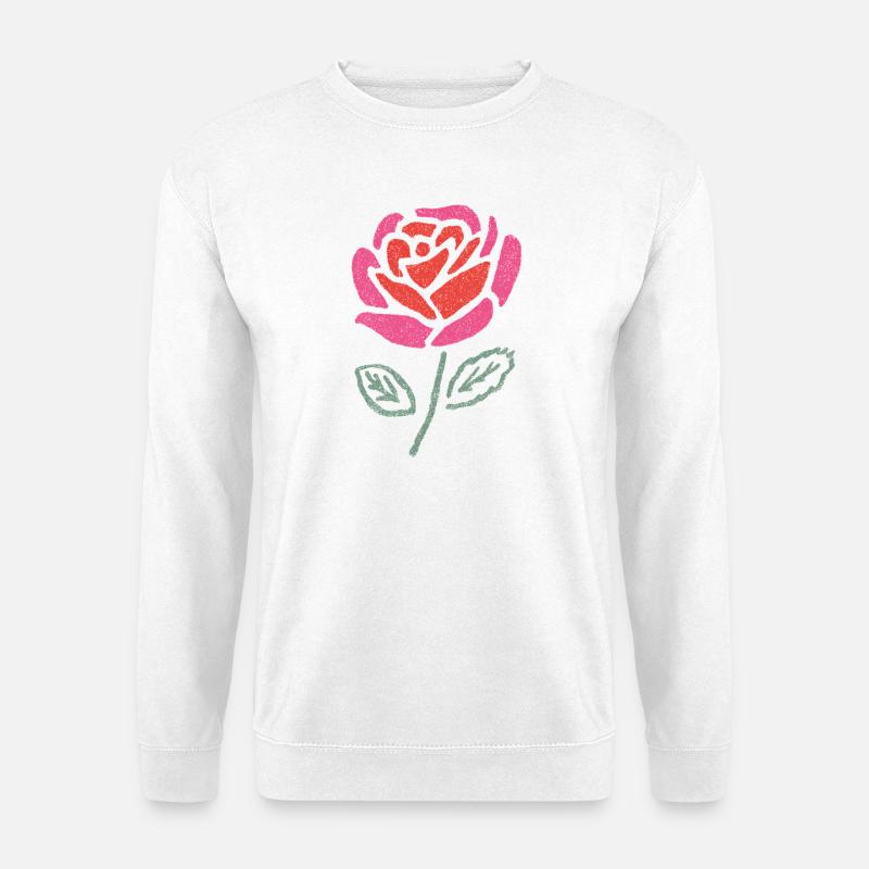 Wasserrose Farbexplosion - Unisex Pullover - Weiß