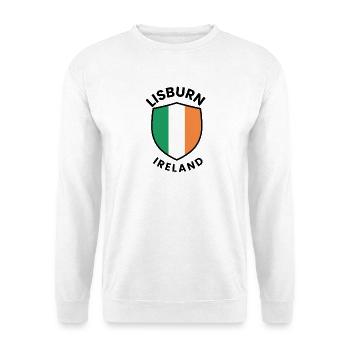 Lisburn-Flagge Irlands Schild - Unisex Pullover - Weiß - Vorne