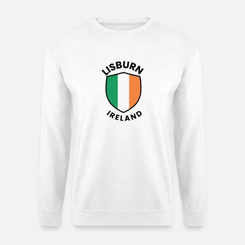 Drapeau d’Irlande de Lisburn - Sweat-shirt Unisexe - blanc