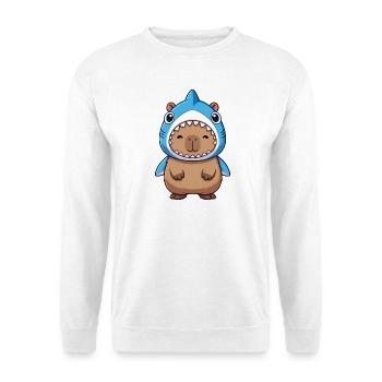 Costume de cochon d’Inde Hamster Capybara mignon Samba - Sweat-shirt Unisexe - blanc - Devant