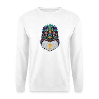 Karneval Pinguin Kostüm Fasching Fantasie Verkleid - Unisex Pullover - Weiß - Vorne