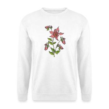 Fleur - Sweat-shirt Unisexe - blanc - Devant