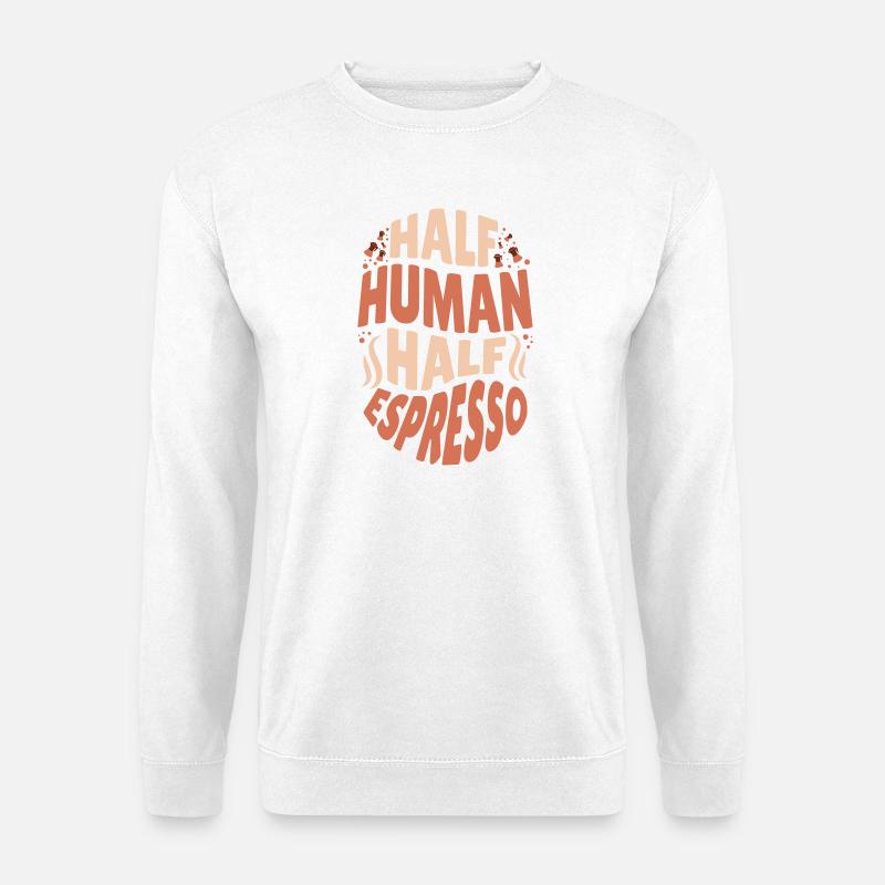 Espresso - Kaffee  - Unisex Pullover - Weiß