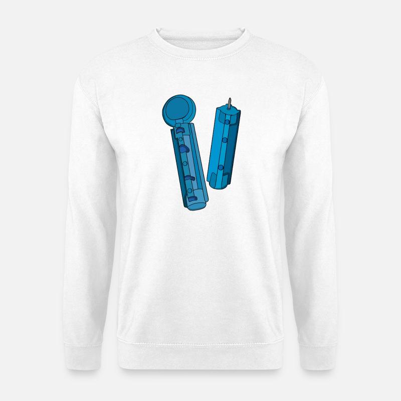 Lancets for Glucose test - Unisex Sweatshirt - white