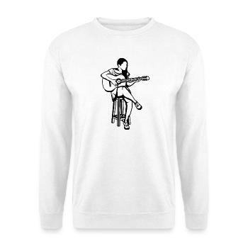 Guitar Girl - Unisex Sweatshirt - white - Front