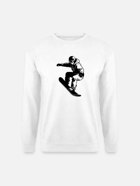 snowboarder - Unisex Sweatshirt - white