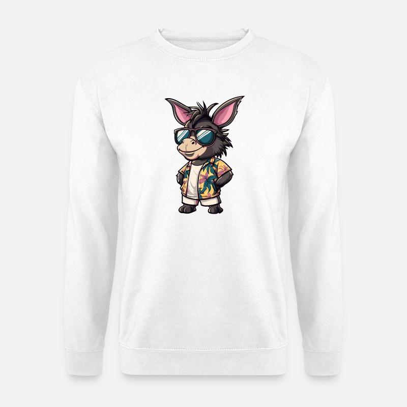 Donkey Comic Vacation - Unisex Sweatshirt - white