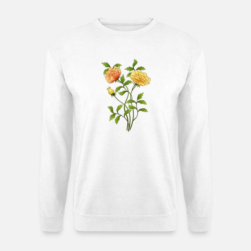 Fleur - Sweat-shirt Unisexe - blanc