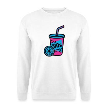 90s Retro Becher Slush Sommer - Unisex Pullover - Weiß - Vorne