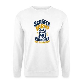 Schäferhirn Auf Vier Pfoten - Unisex Pullover - Weiß - Vorne