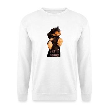 Dackel T-Shirt  - Unisex Pullover - Weiß - Vorne