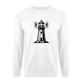 Icône du Phare - Sweat-shirt Unisexe - blanc - Devant