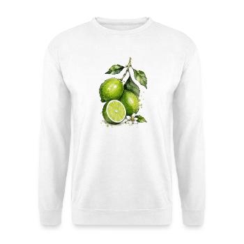 Lime Watercolor - Unisex Sweatshirt - white - Front