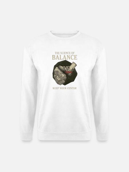 Boulderer Science of Balance - Unisex Sweatshirt - white